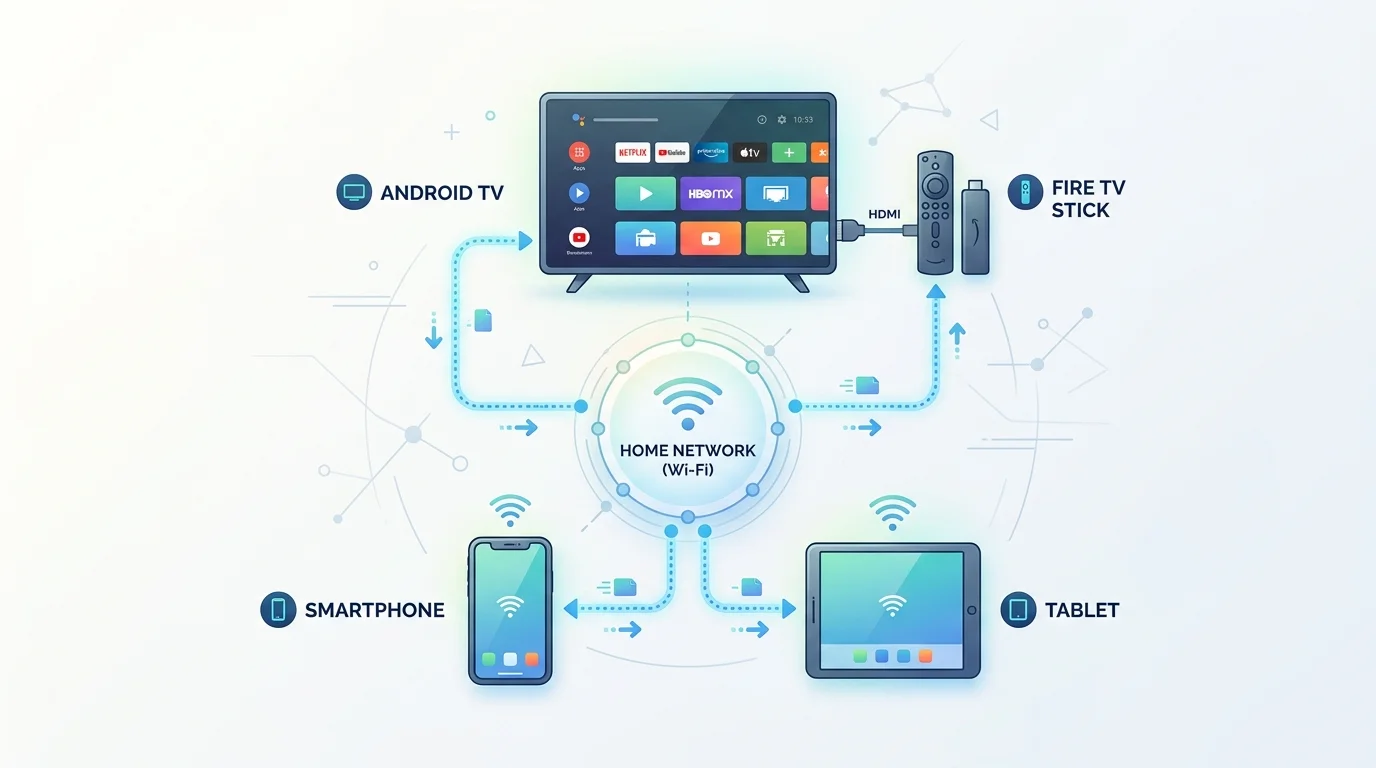 Sky Glass IPTV streaming on multiple devices - TV, tablet, phone, laptop