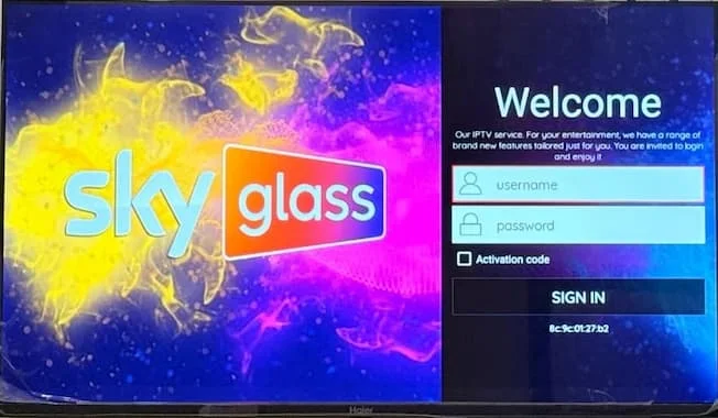 Smart TV in modern living room streaming IPTV content