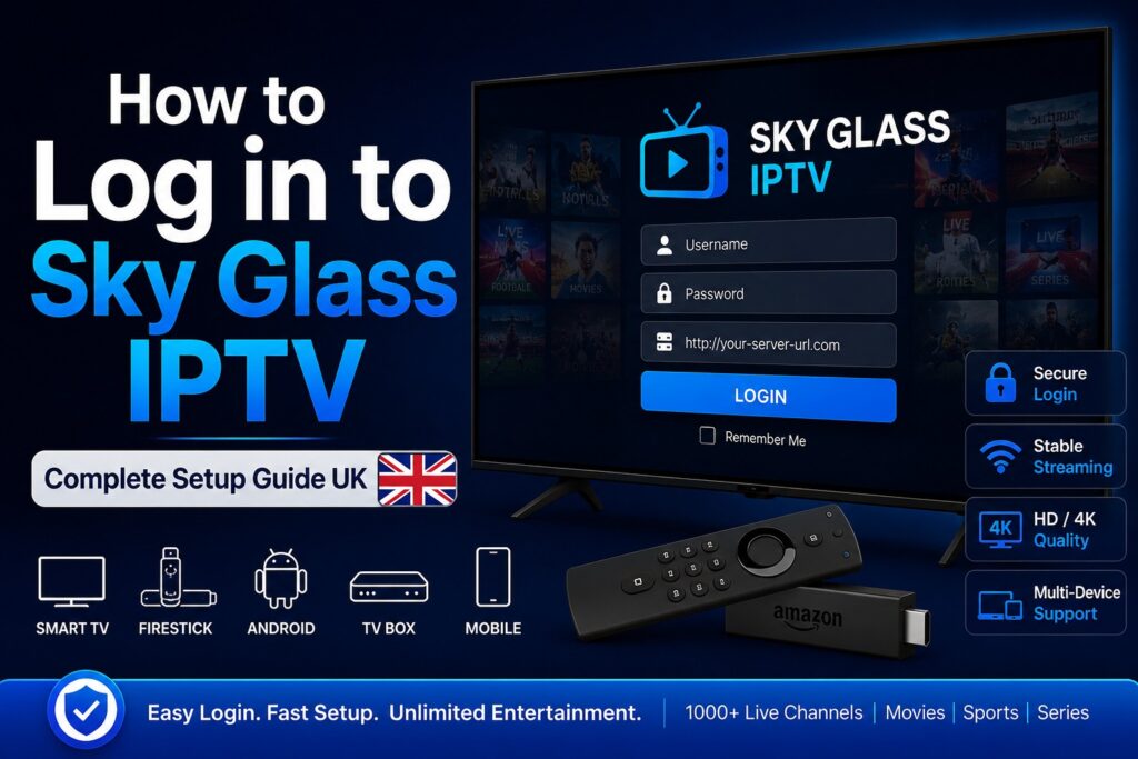 How to Log in to Sky Glass IPTV | Complete Setup Guide UK