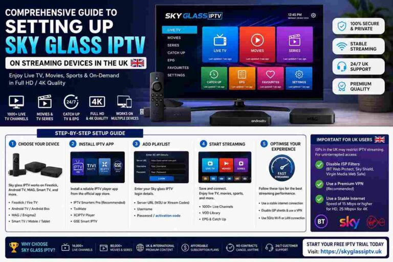Comprehensive guide to setting up Sky glass IPTV on streaming devices in the UK